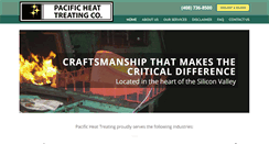 Desktop Screenshot of pacificheattreating.com